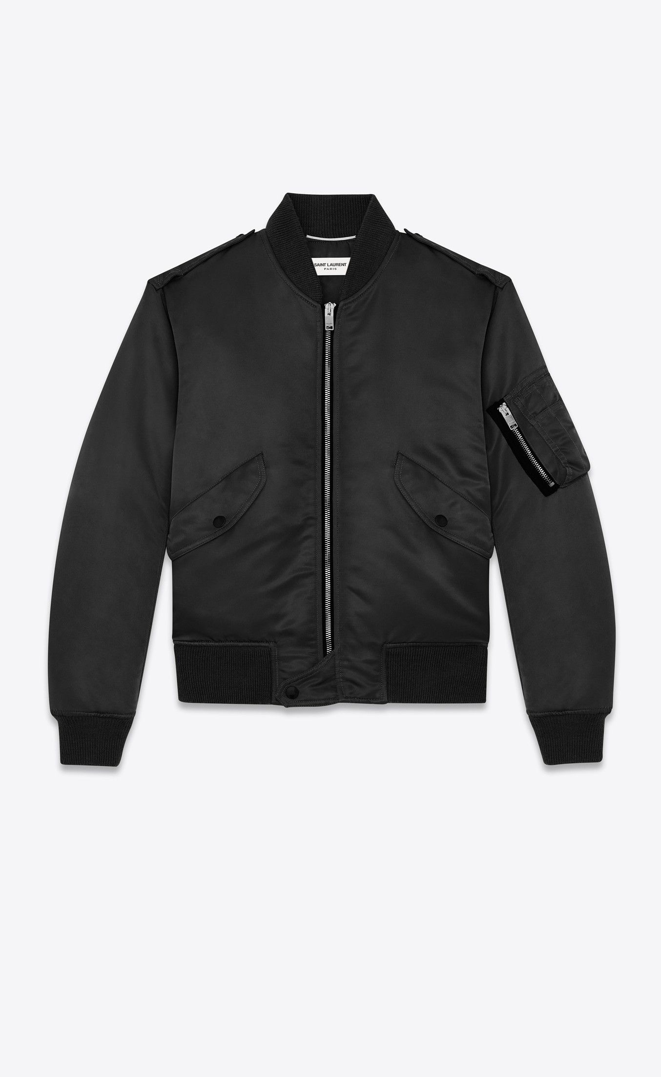 Saint Laurent Paris BOMBER JACKET IN NYLON, SZ 44 Size US S / EU 44-46 / 1 - 1 Thumbnail