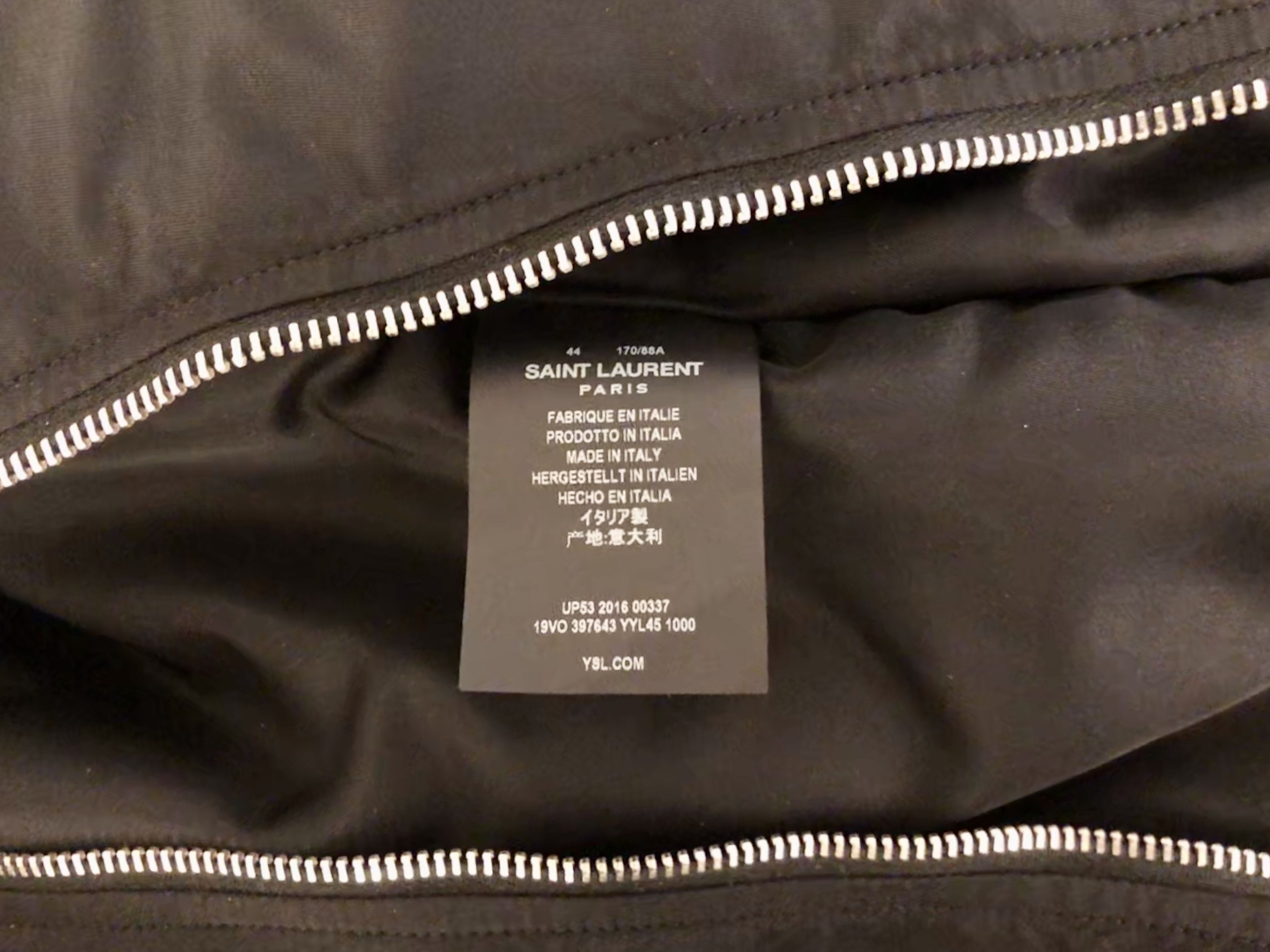 Saint Laurent Paris BOMBER JACKET IN NYLON, SZ 44 Size US S / EU 44-46 / 1 - 4 Thumbnail