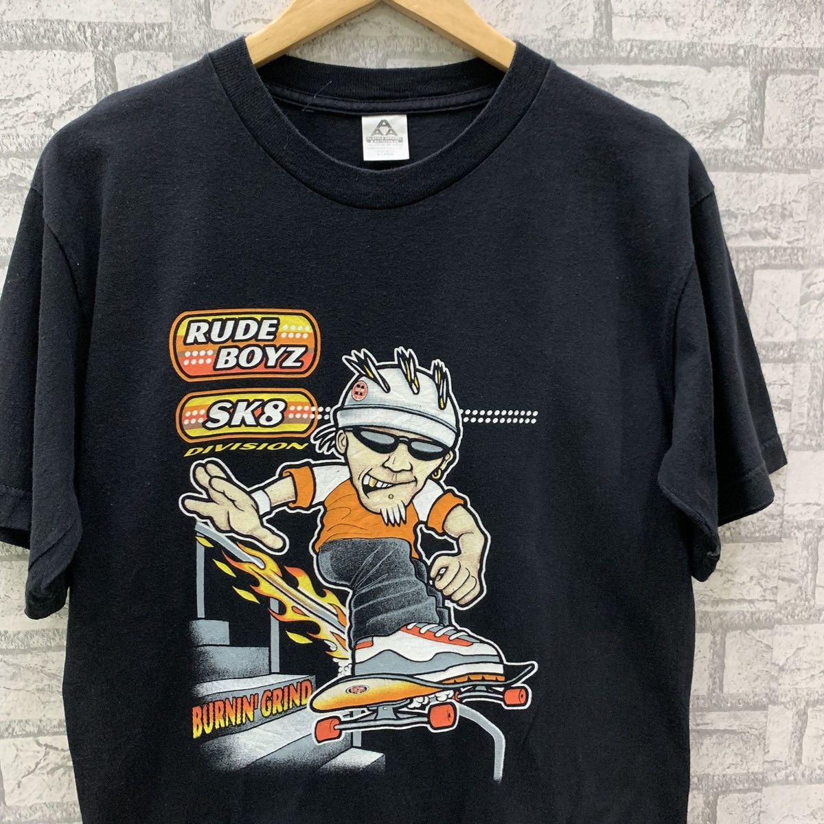 Other Black Rude Boyz Sk8 Division Burnin Grind T-shirt Size US M / EU 48-50 / 2 - 3 Thumbnail