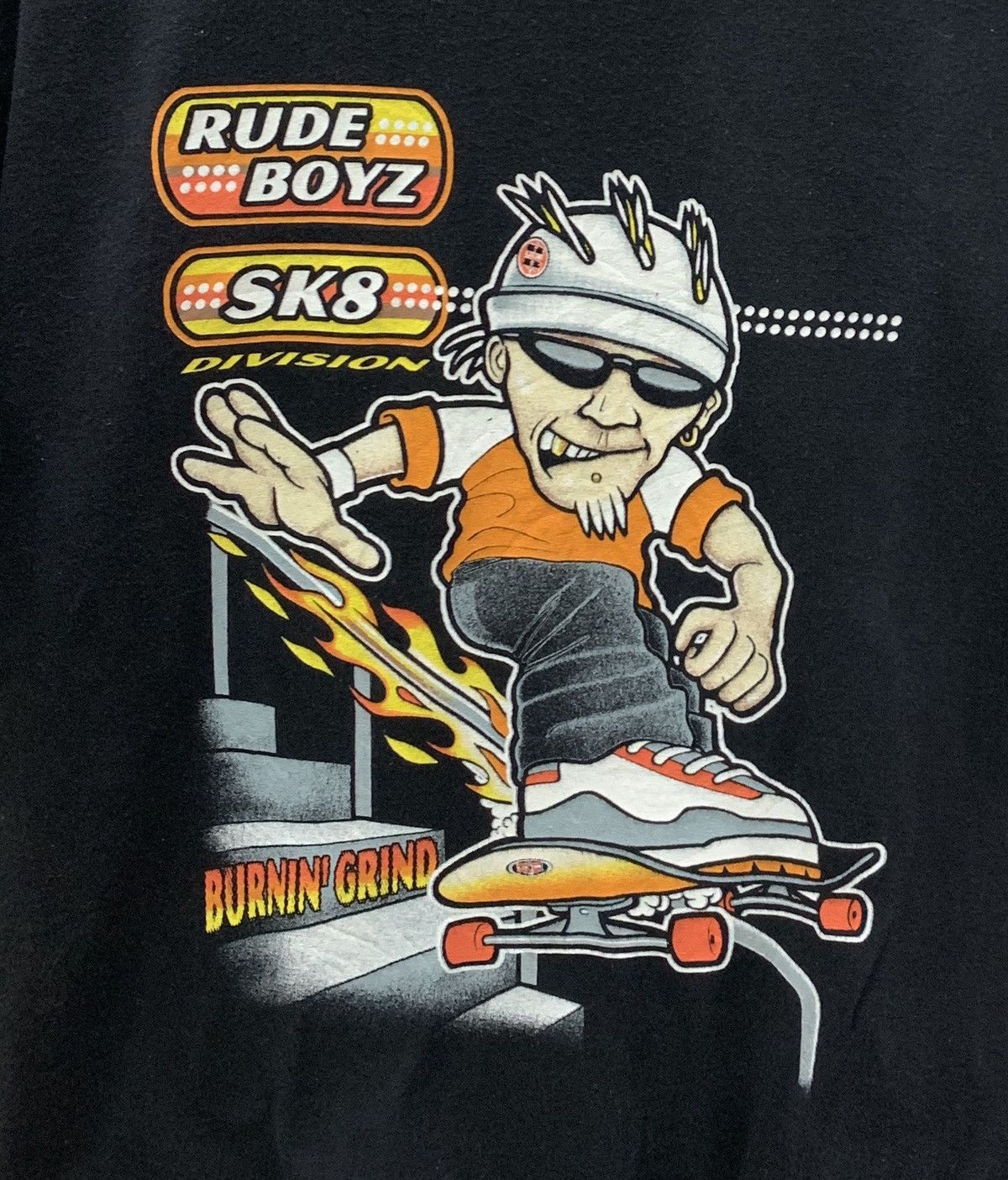 Other Black Rude Boyz Sk8 Division Burnin Grind T-shirt Size US M / EU 48-50 / 2 - 4 Thumbnail