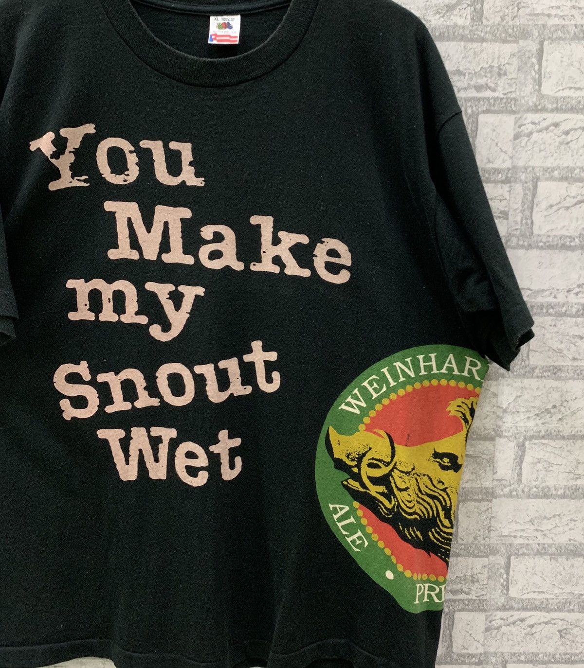 Vintage Vintage 90s ALE Premium Light Weinhard’s Blue Boar T-shirt Size US XL / EU 56 / 4 - 3 Thumbnail