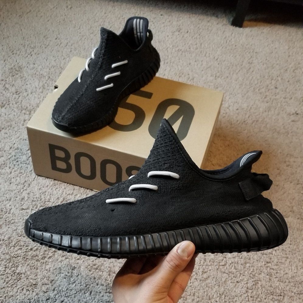 Adidas Kanye West Yeezy Boost 350 v2 Sesame Blackout Custom Grailed