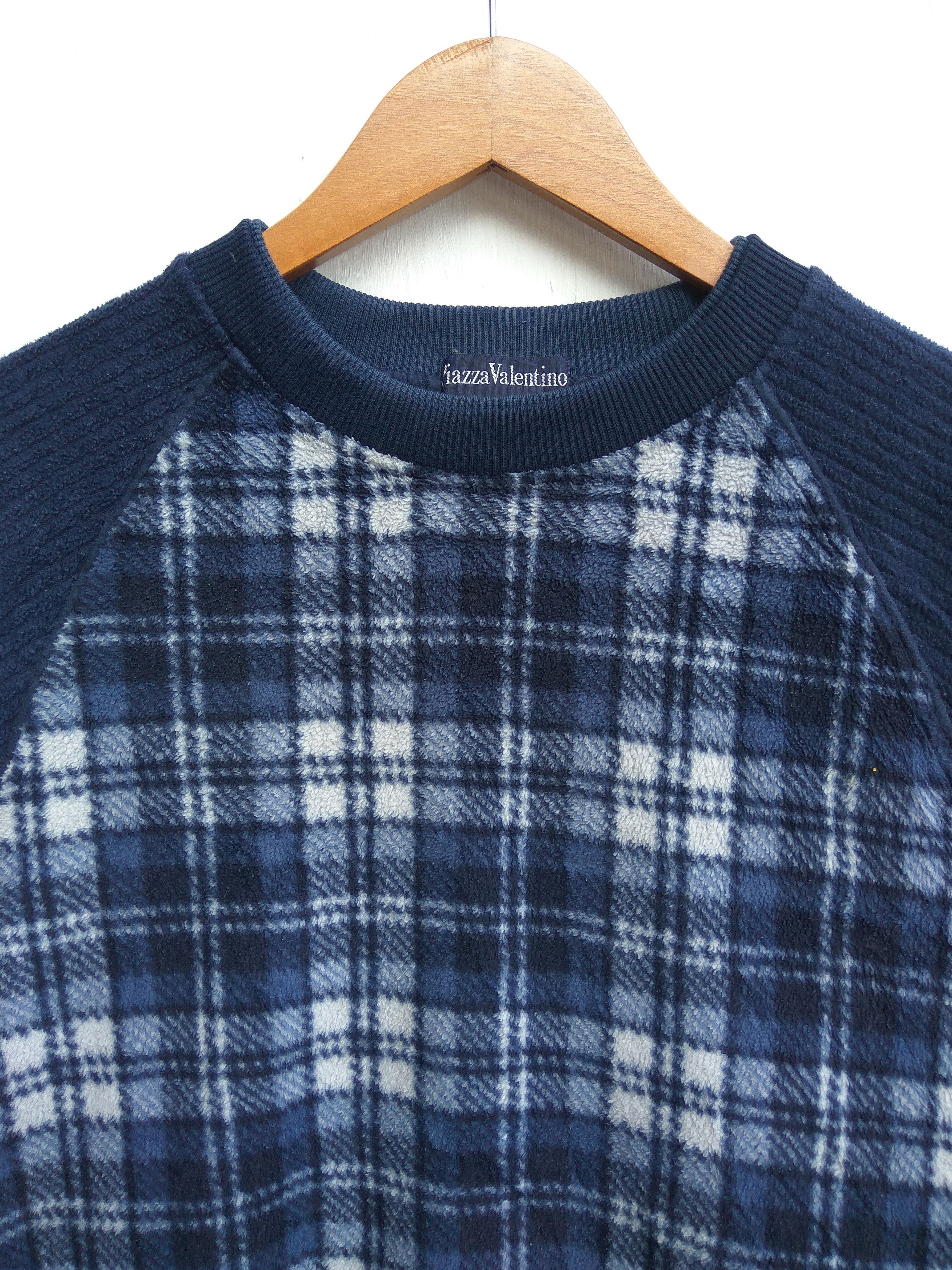 Valentino Vintage Piazza Valentino sweatshirt checkered Size US L / EU 52-54 / 3 - 3 Thumbnail