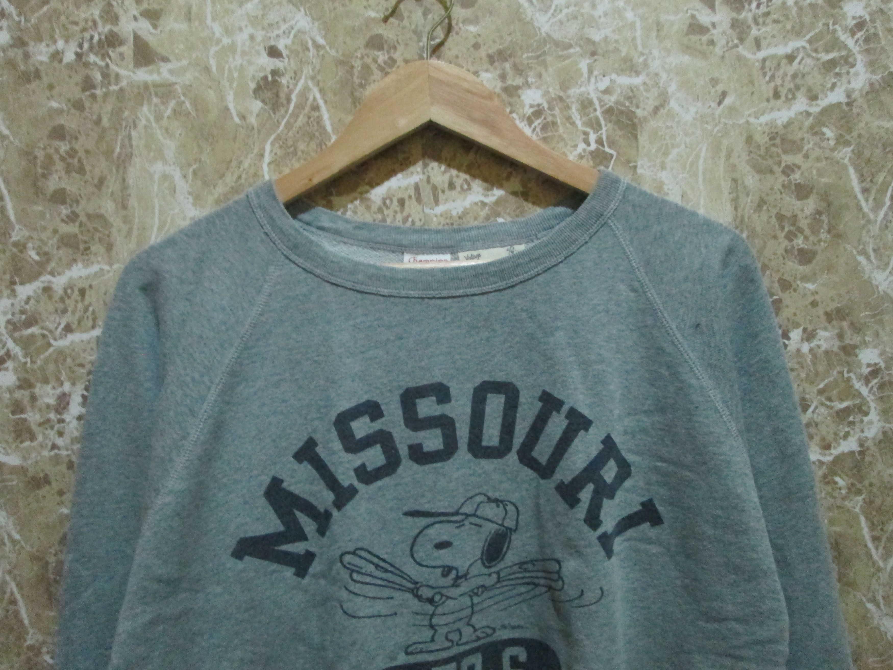 1950´s Champion Peanuts Big Logo Crewneck Sweatshirt Tops