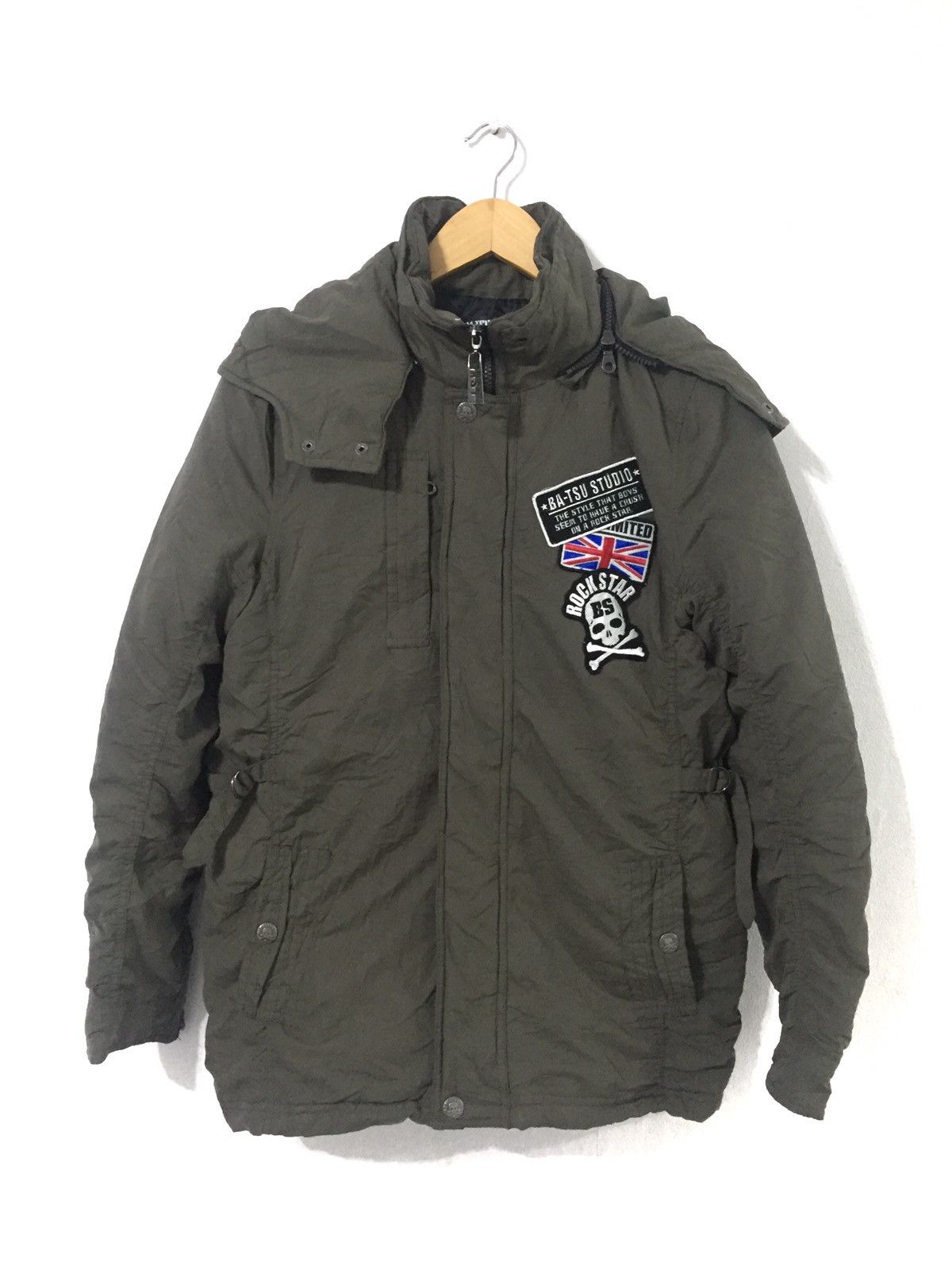 Ba-Tsu Japanese Brand Parka Like Puffer Punk Design
