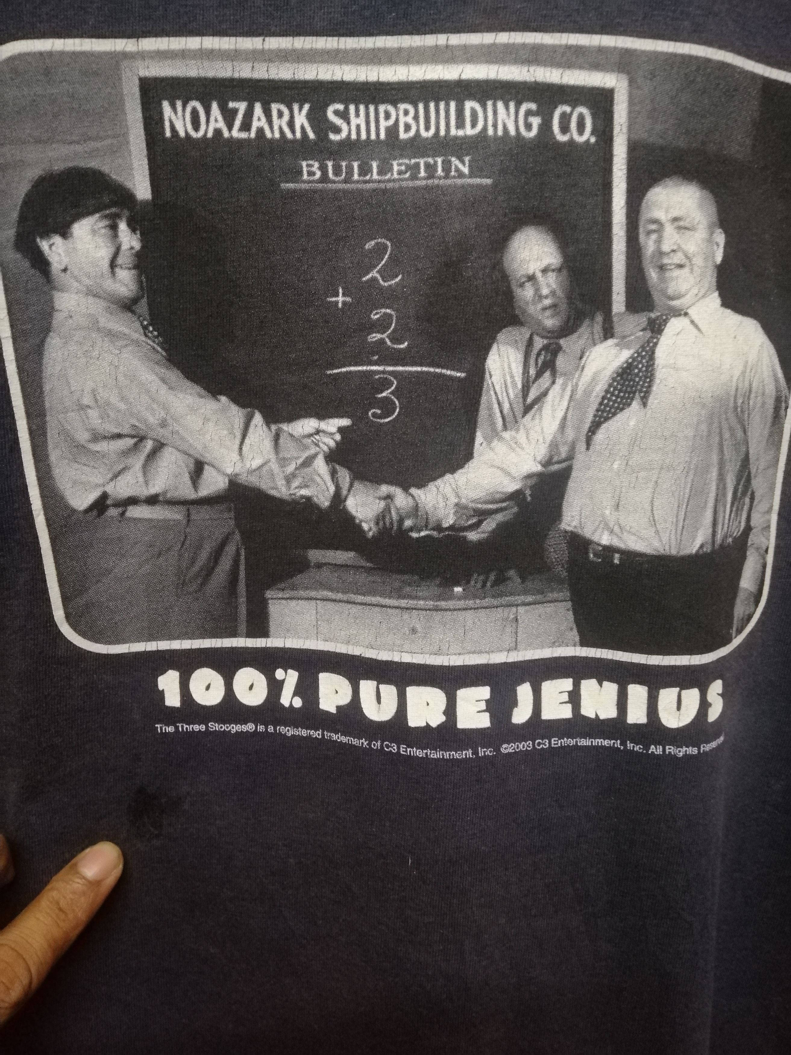Band Tees Vintage The Three Stooges 2003 Tshirt Size US L / EU 52-54 / 3 - 4 Thumbnail