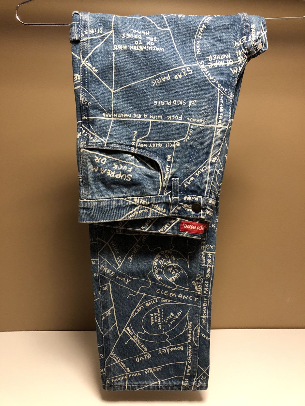 Supreme Gonz Map Denim Painter Pant | Grailed