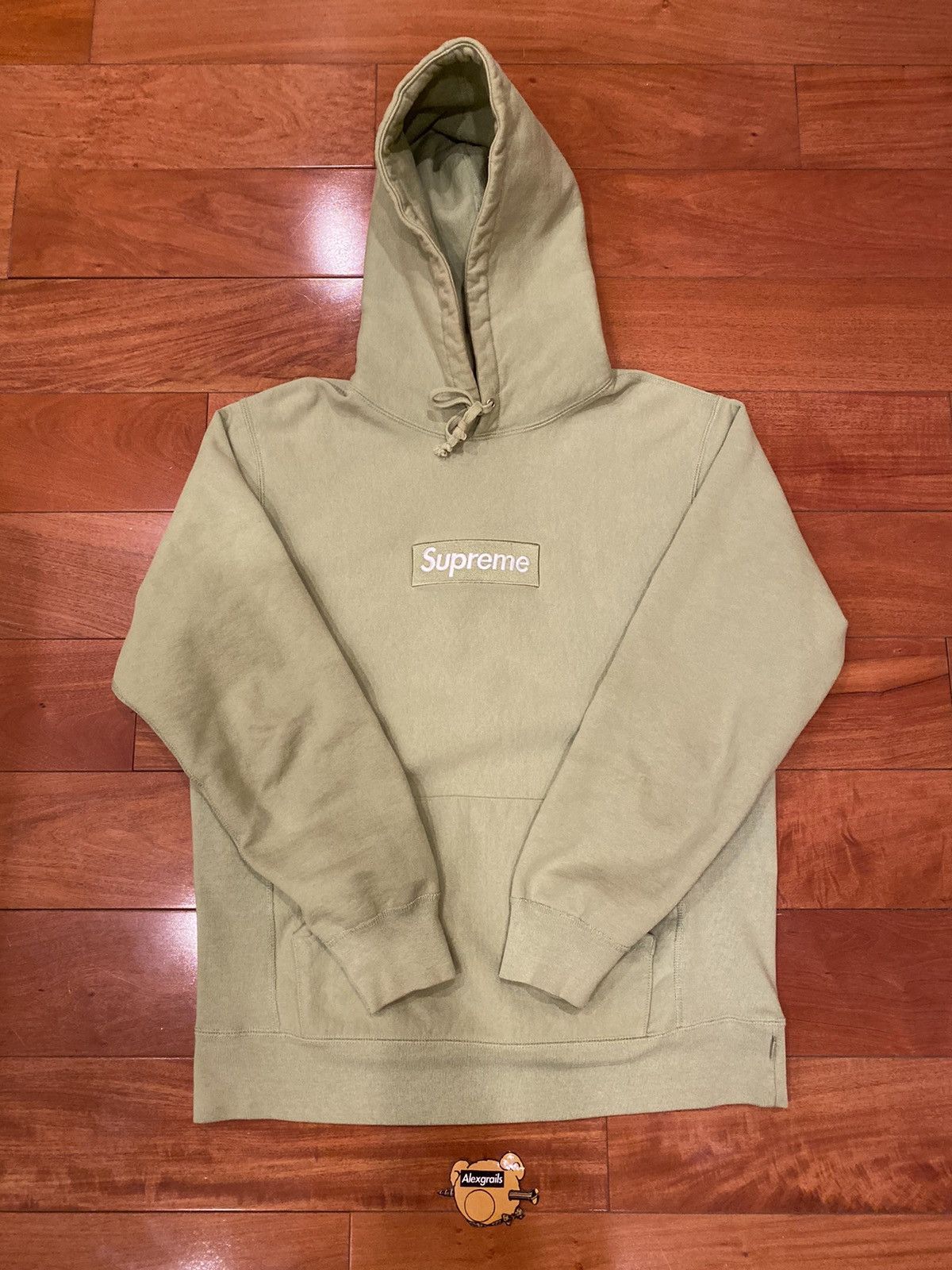 Supreme Supreme Box Logo Hoodie Sage F/W16 Size Small