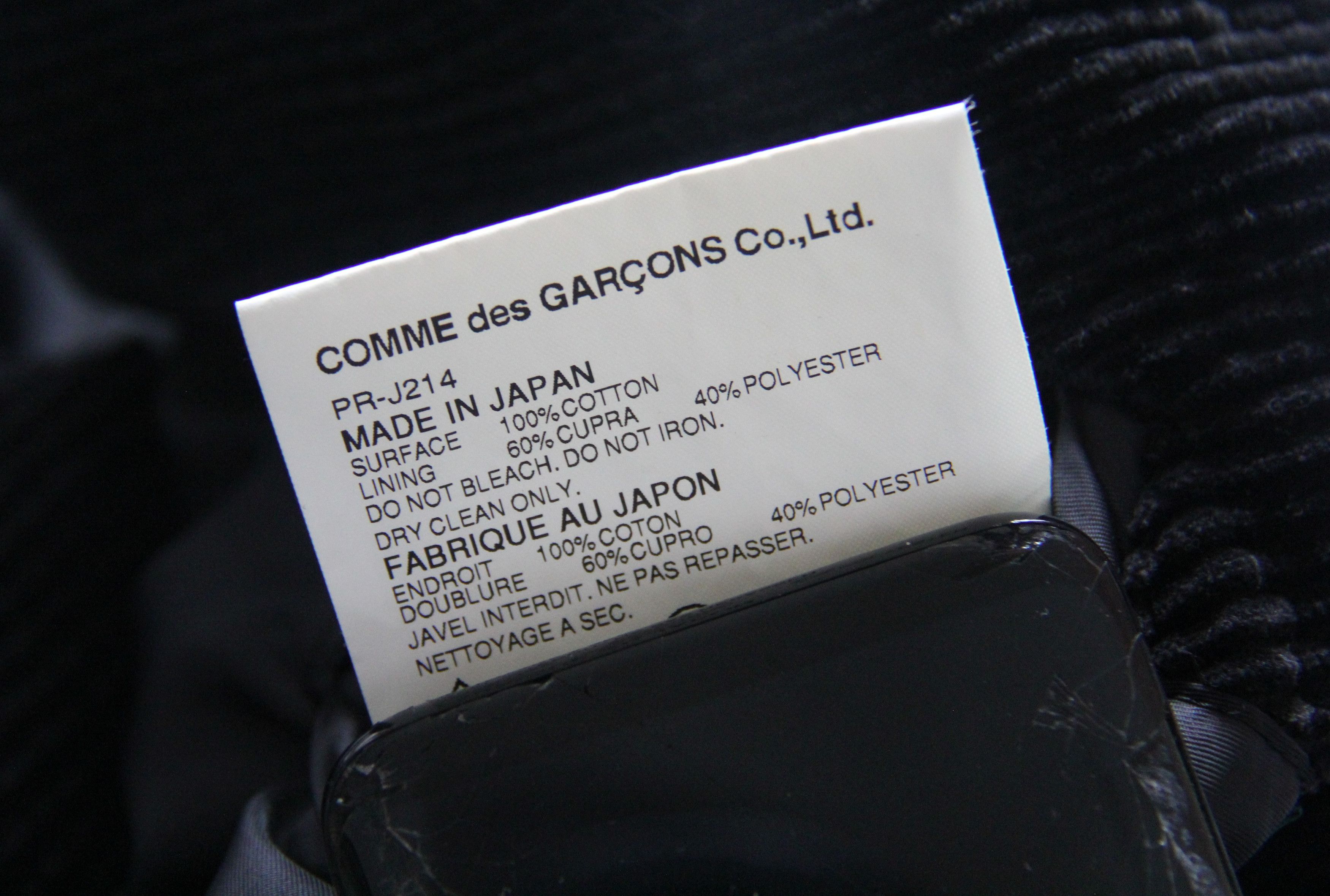 Comme des Garcons Homme Plus A/W 06 Velour Suit Size 40R - 9 Thumbnail