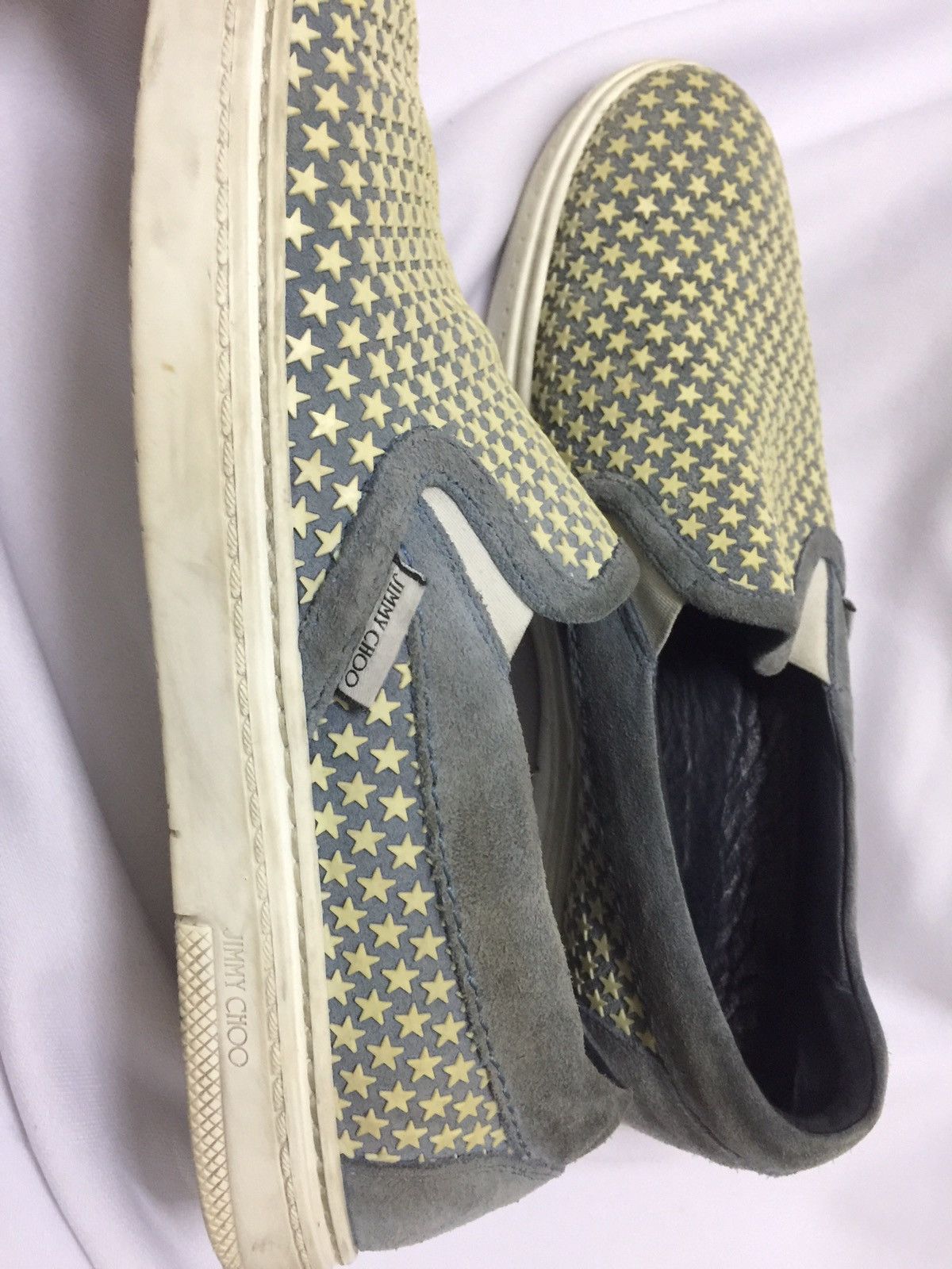 Jimmy Choo JIMMY CHOO Grove Slip-On Leather Sneakers Mix Star Size US 7 / EU 40 - 5 Thumbnail
