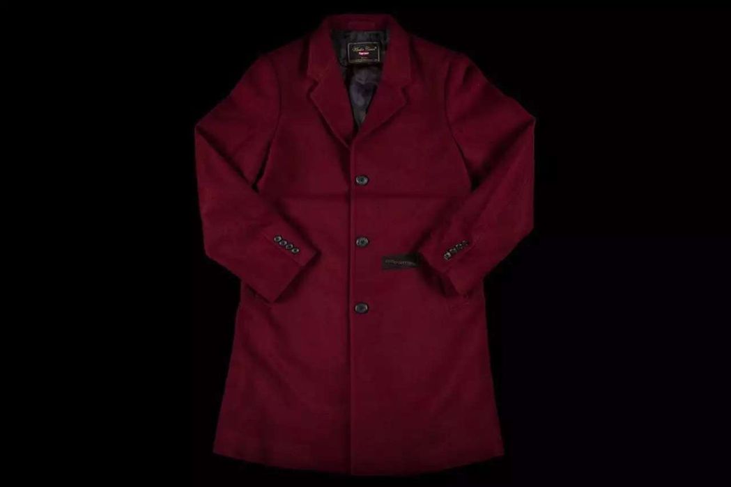 Supreme SUPREME UNDERCOVER WOOL COAT BURGUNDY SIZE L | Grailed