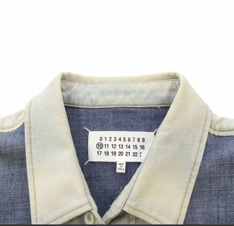 Maison Margiela SZ. 46 two-tone Denim shirt Maison Margiela Size US S / EU 44-46 / 1 - 5 Thumbnail