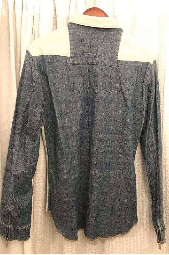 Maison Margiela SZ. 46 two-tone Denim shirt Maison Margiela Size US S / EU 44-46 / 1 - 14 Thumbnail