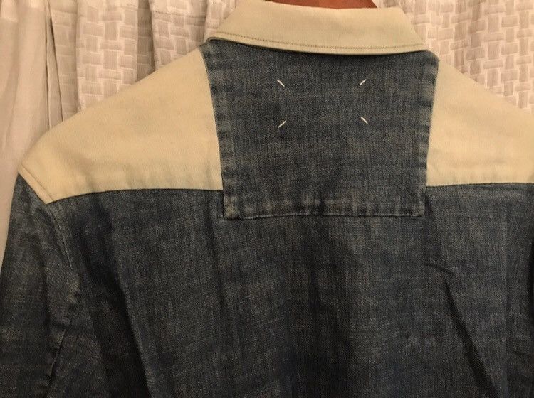 Maison Margiela SZ. 46 two-tone Denim shirt Maison Margiela Size US S / EU 44-46 / 1 - 13 Thumbnail