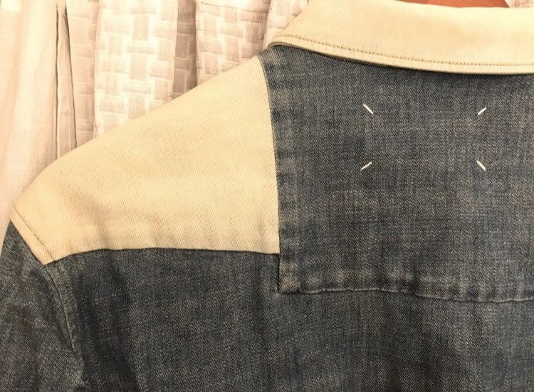 Maison Margiela SZ. 46 two-tone Denim shirt Maison Margiela Size US S / EU 44-46 / 1 - 15 Thumbnail