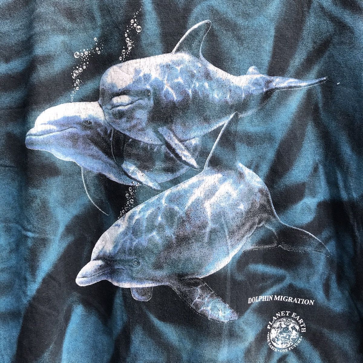 Habitat Vintage DOLPHINS habitat tee all over print tie dye tee Size US M / EU 48-50 / 2 - 3 Thumbnail