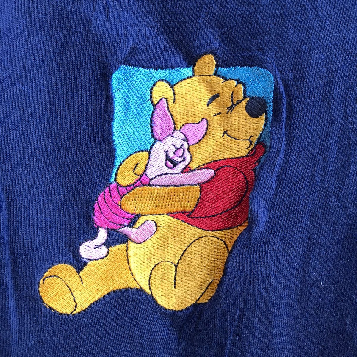 Disney Vintage 90s POOH disney embroidered logo tee Size US M / EU 48-50 / 2 - 3 Thumbnail