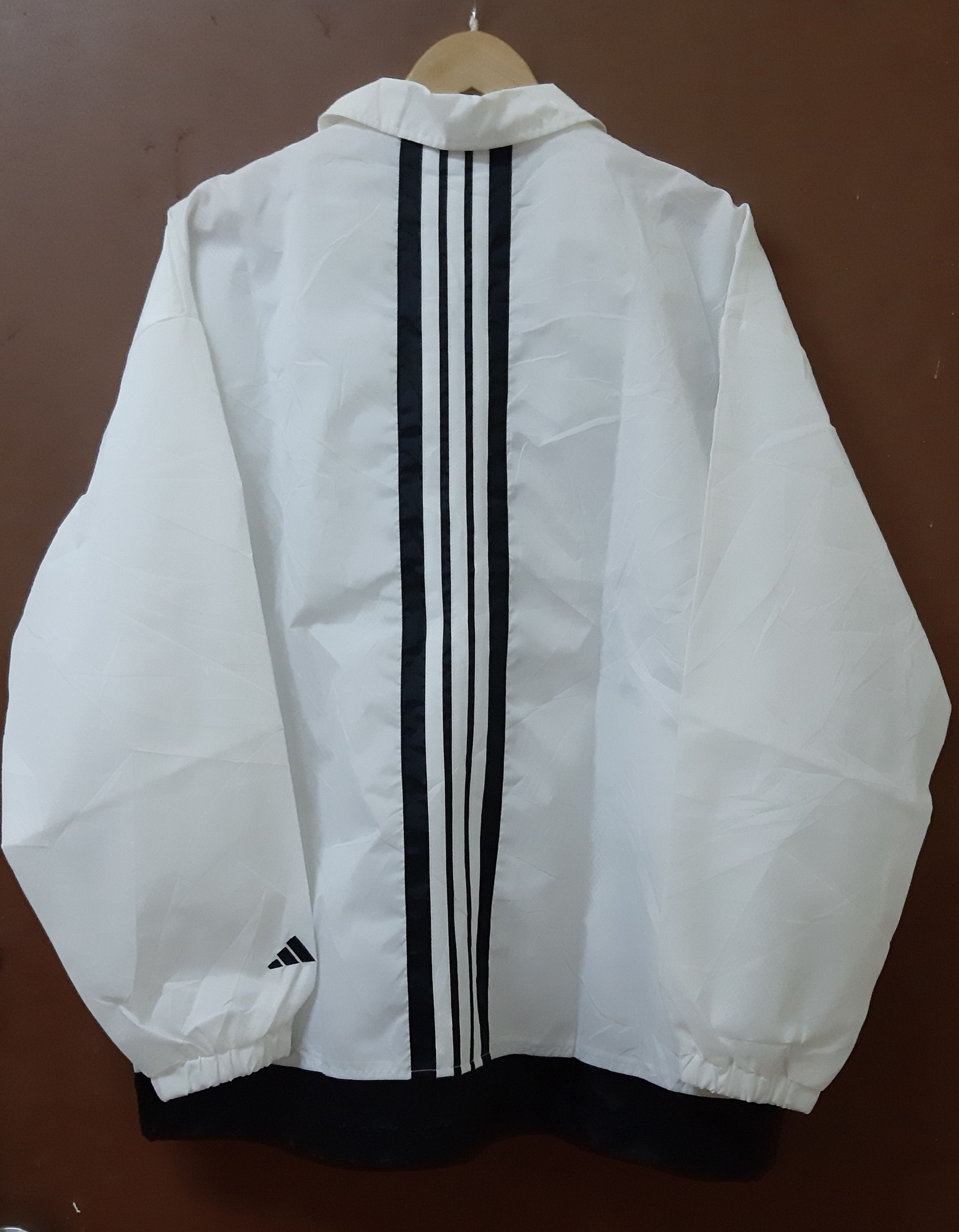 Adidas × Jeremy Scott Wintage 90s Adidas Windbreaker Tree Stripe Size US XL / EU 56 / 4 - 2 Thumbnail