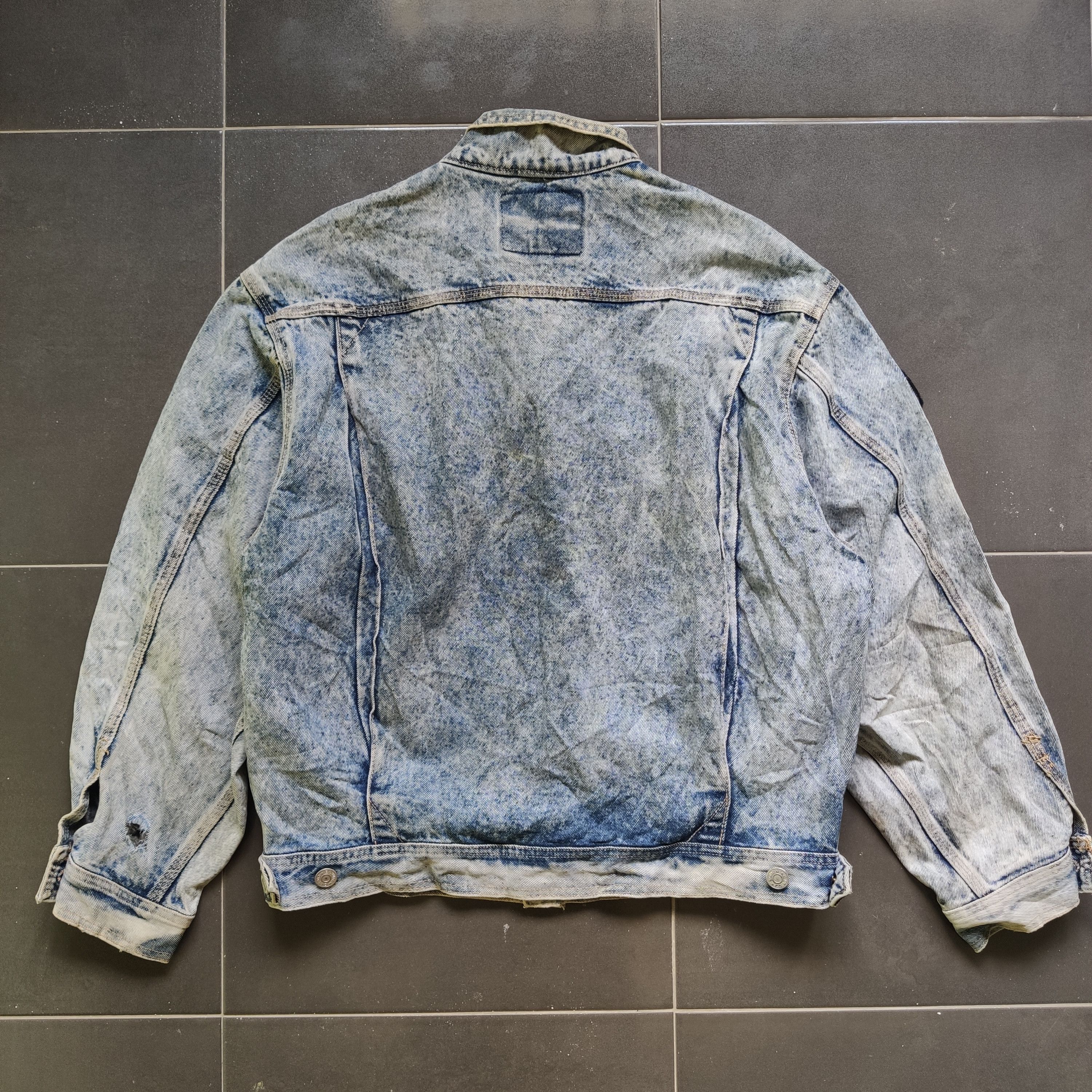 90s EDWIN DENIM JACKET PATCHES/PENZOIL/BEL RAY/LUCKY STRIKE Outerwear