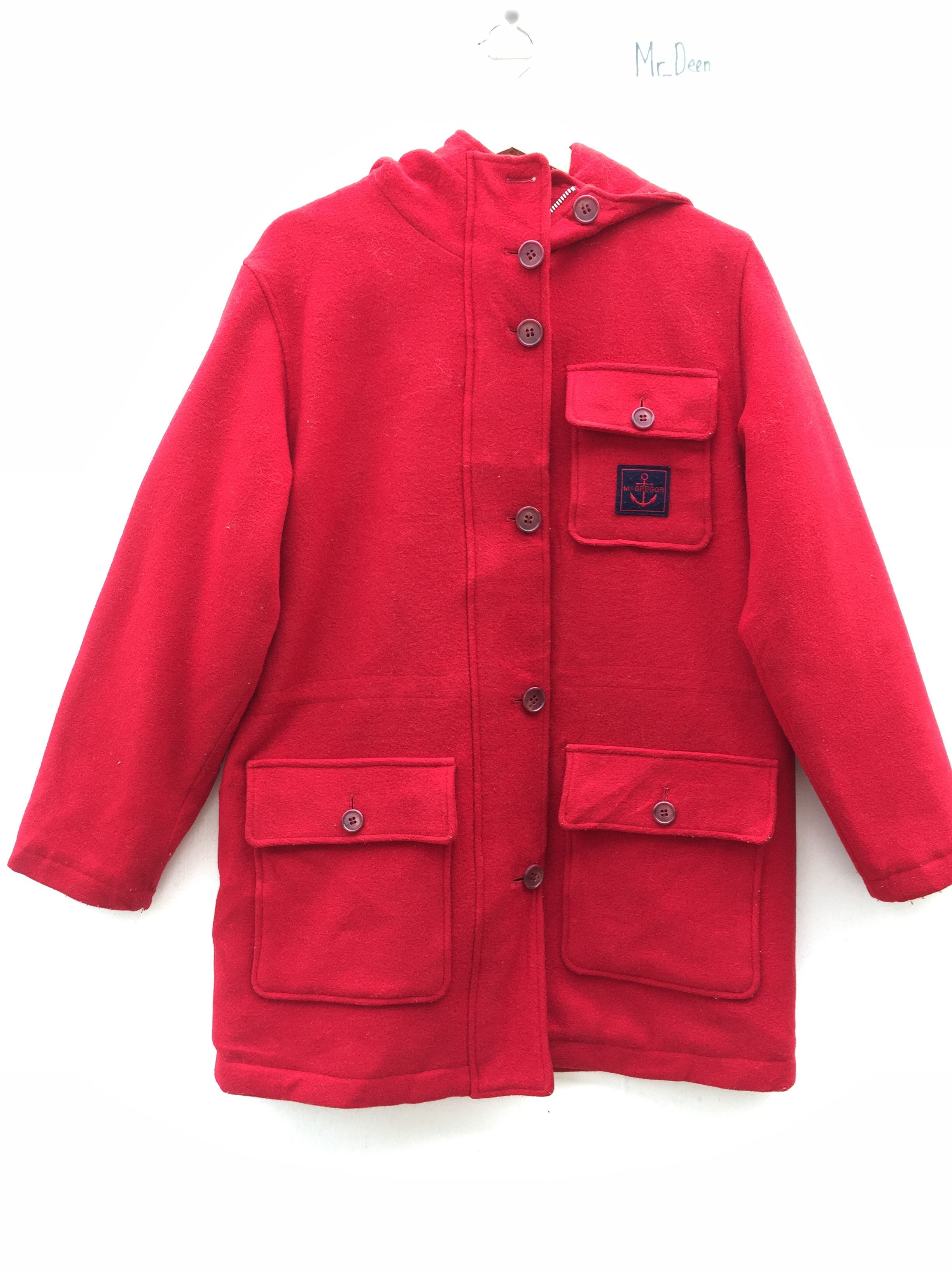 MC GREGOR Tartan Long Coat Trench Parka