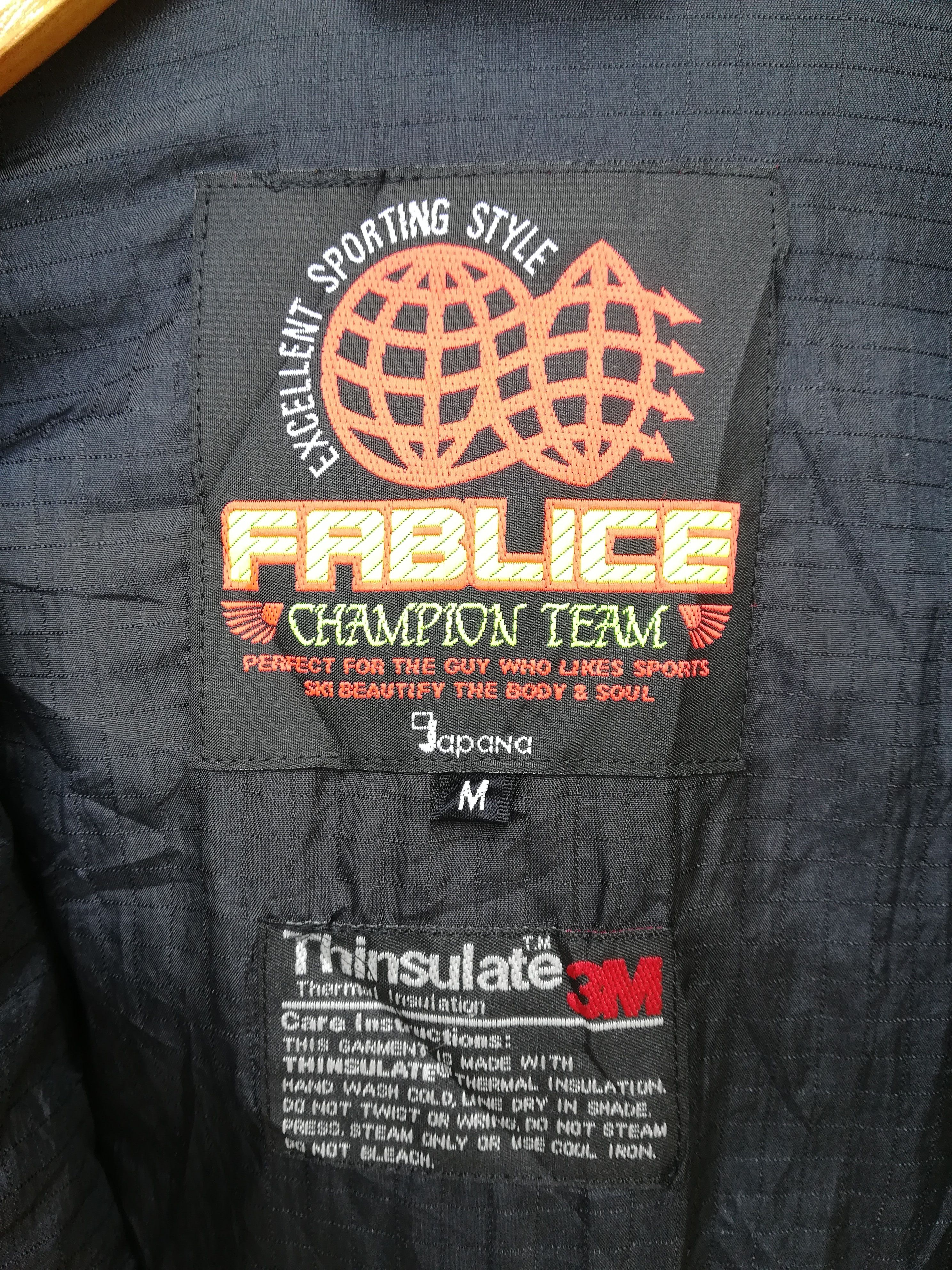 Japanese Brand Japanese Brand FABLICE Champion Team Hooded Ski Jacket Size US M / EU 48-50 / 2 - 6 Thumbnail