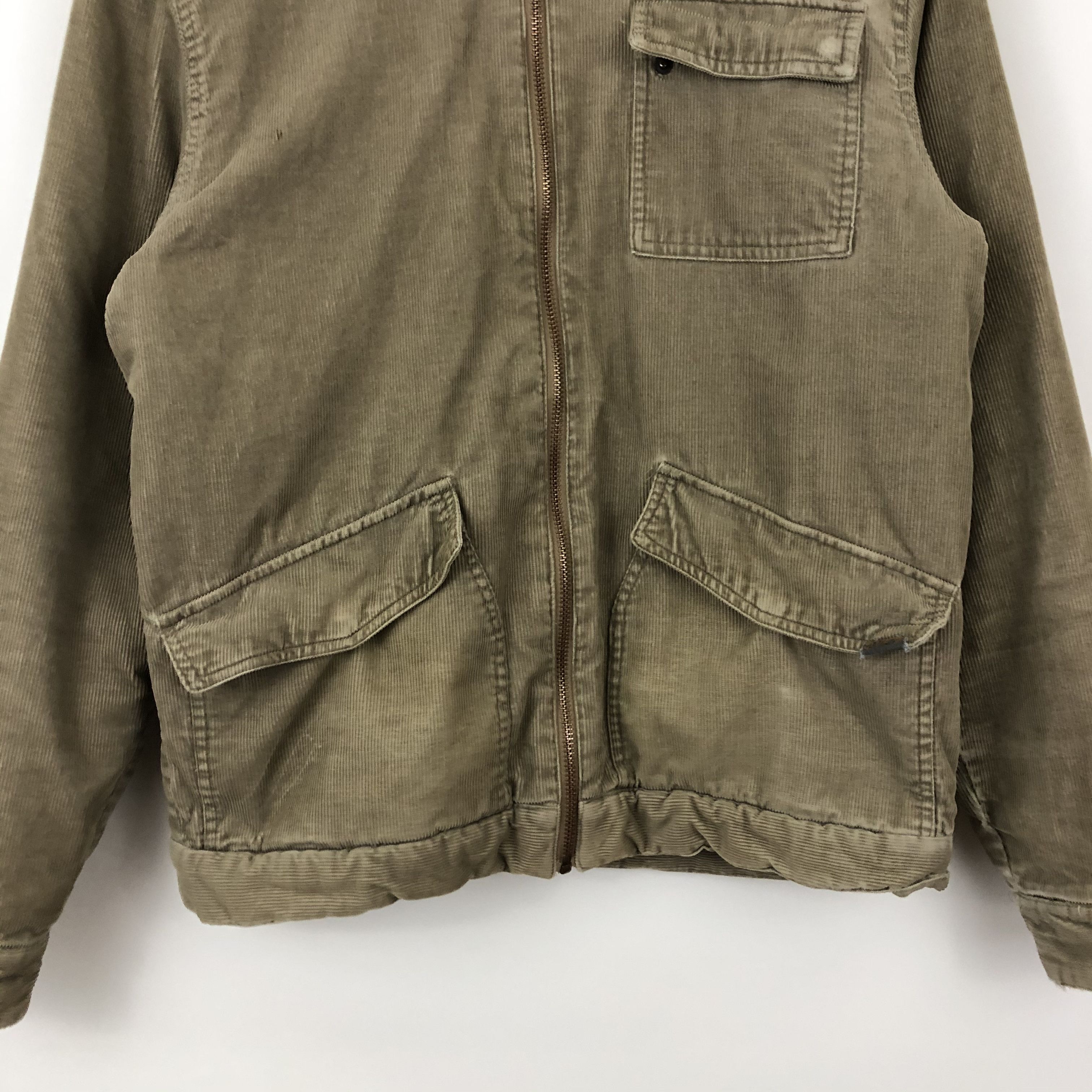 Vintage Brown Corduroy Fleece Collar Jacket / L Size US L / EU 52-54 / 3 - 5 Thumbnail