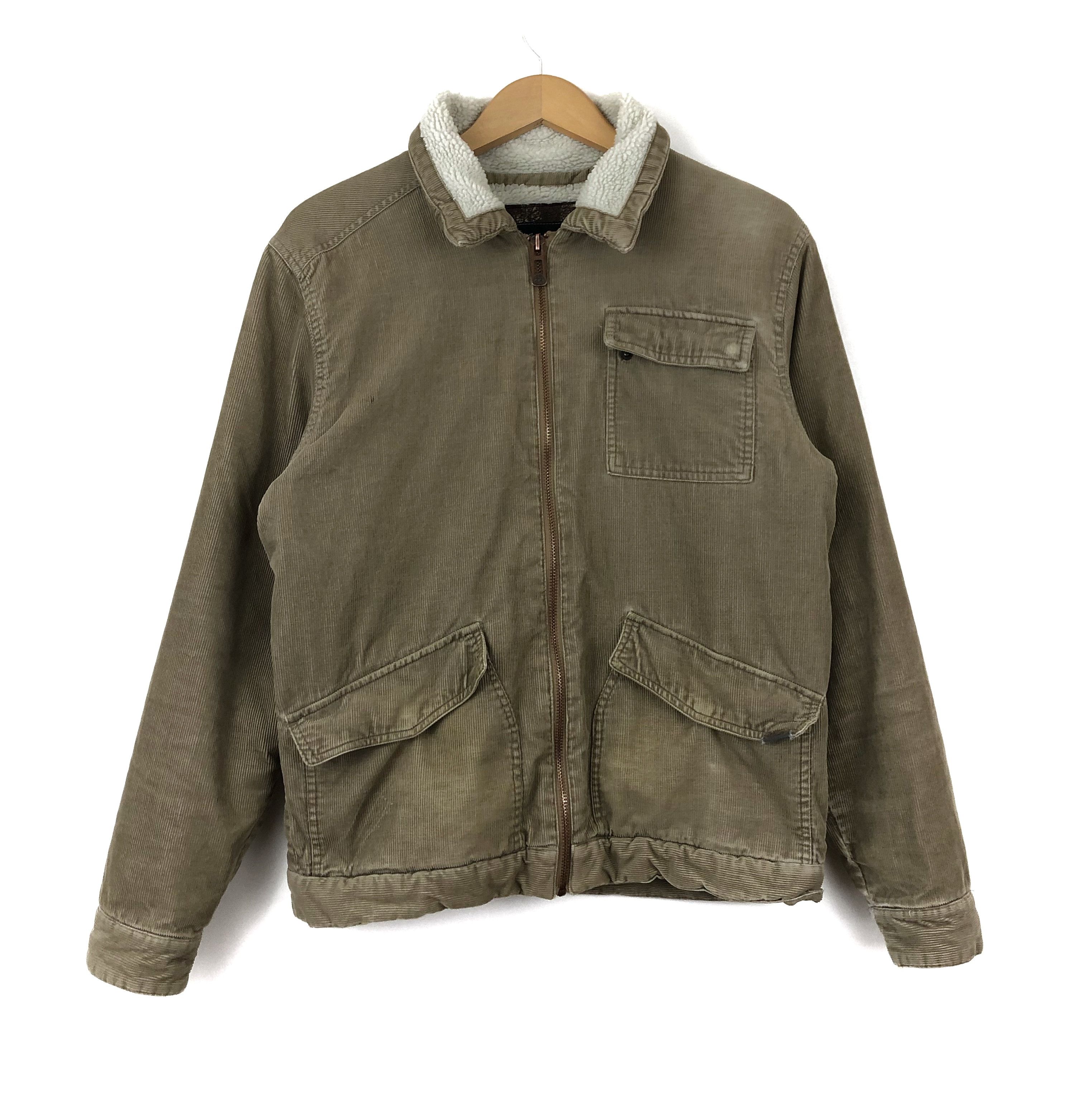 Vintage Brown Corduroy Fleece Collar Jacket / L Size US L / EU 52-54 / 3 - 1 Thumbnail