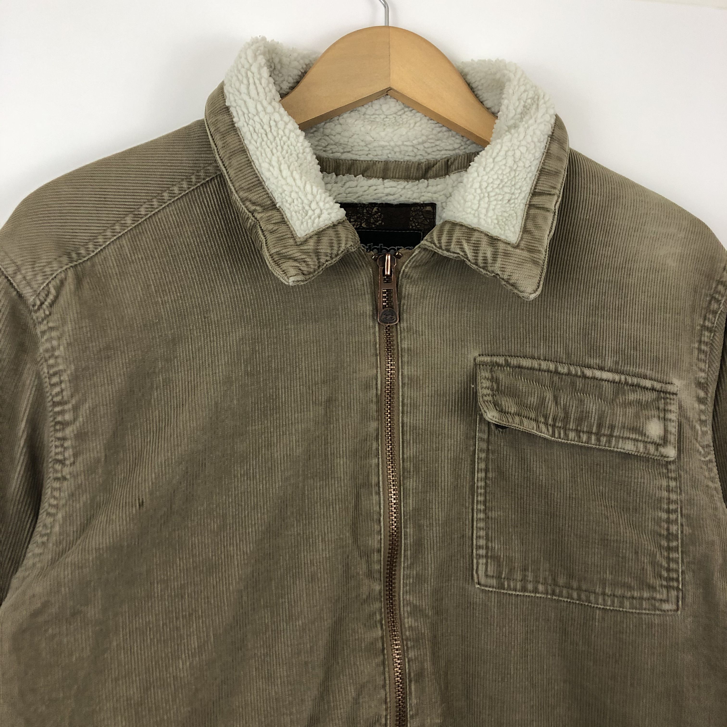 Vintage Brown Corduroy Fleece Collar Jacket / L Size US L / EU 52-54 / 3 - 3 Thumbnail