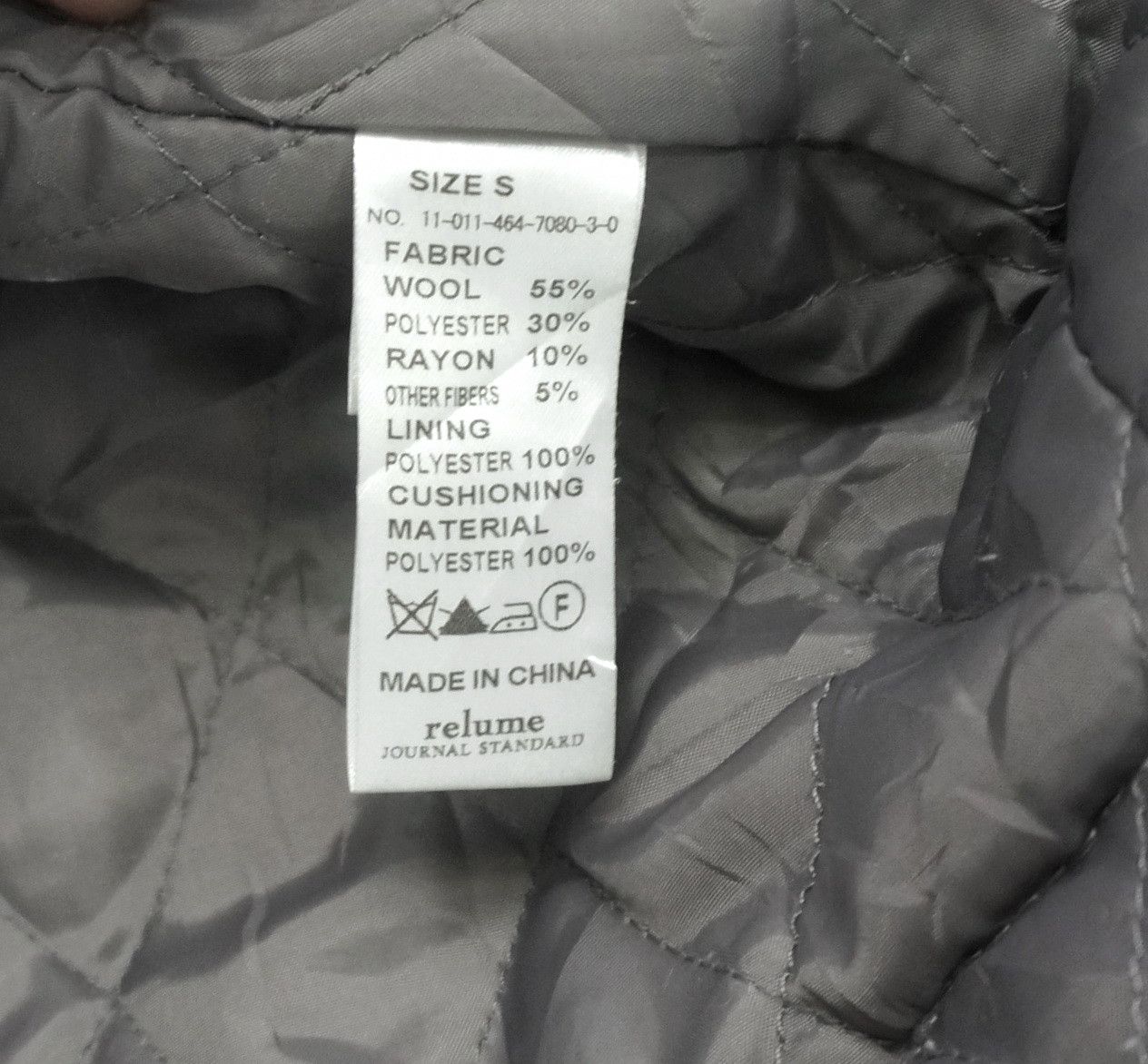 Journal Standard Relume Journal Standard Wool Blend Quilted Jacket Size US S / EU 44-46 / 1 - 7 Thumbnail