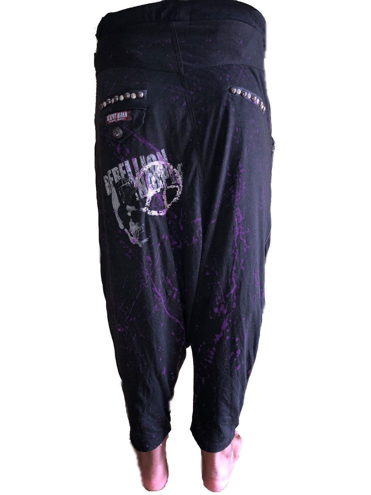Japanese Brand Sex Pot Harem Pants Free Size 28-36 Size US 32 / EU 48 - 2 Thumbnail