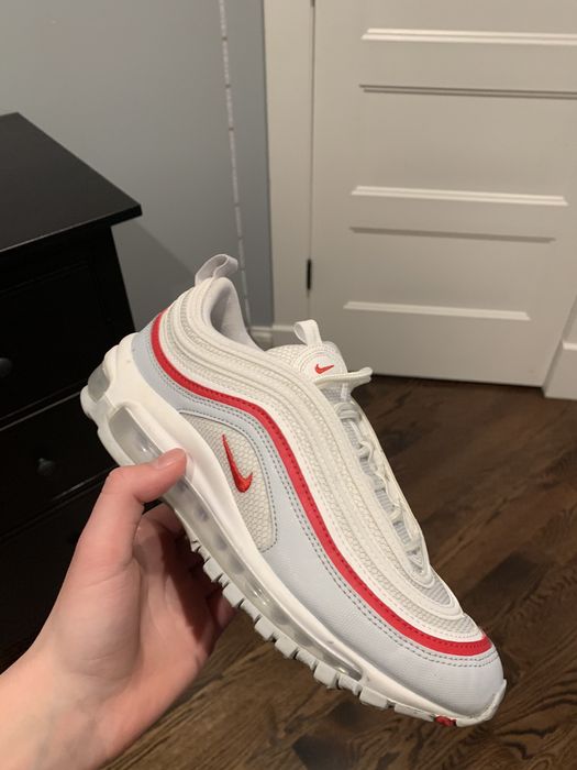 Nike air max outlet 97 pure platinum/white/university red