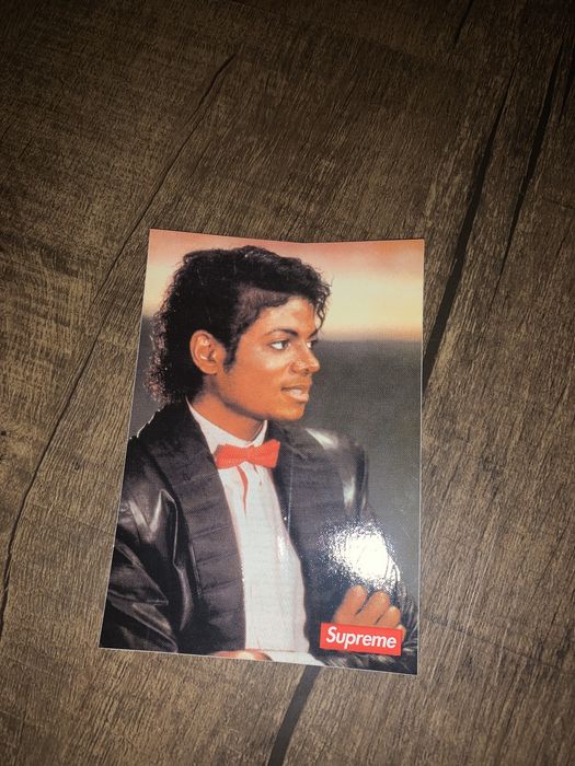 Michael jackson supreme store sticker