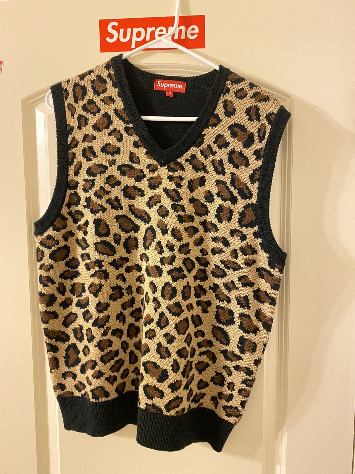 Supreme Leopard Knit Vest