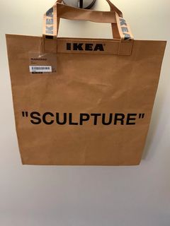 IKEA x Virgil Abloh MARKERAD “SCULPTURE ” Tote Bag, Off-White, Large 21  Gallon