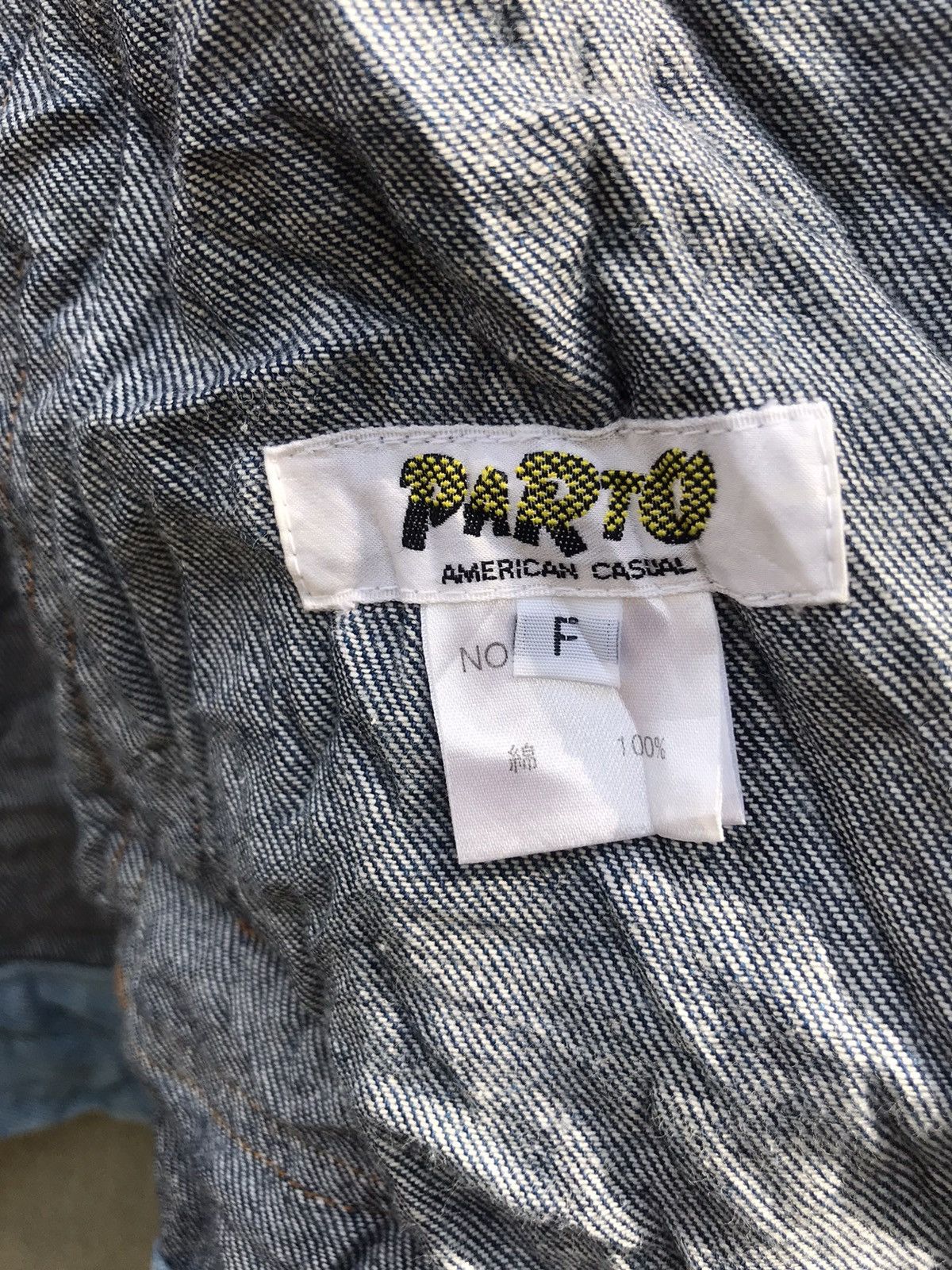 Japanese Brand × Other × Vintage ❗️RARE!! Parto Full Print Embroidered Logo Zipper Jacket❗️ Size US L / EU 52-54 / 3 - 11 Thumbnail