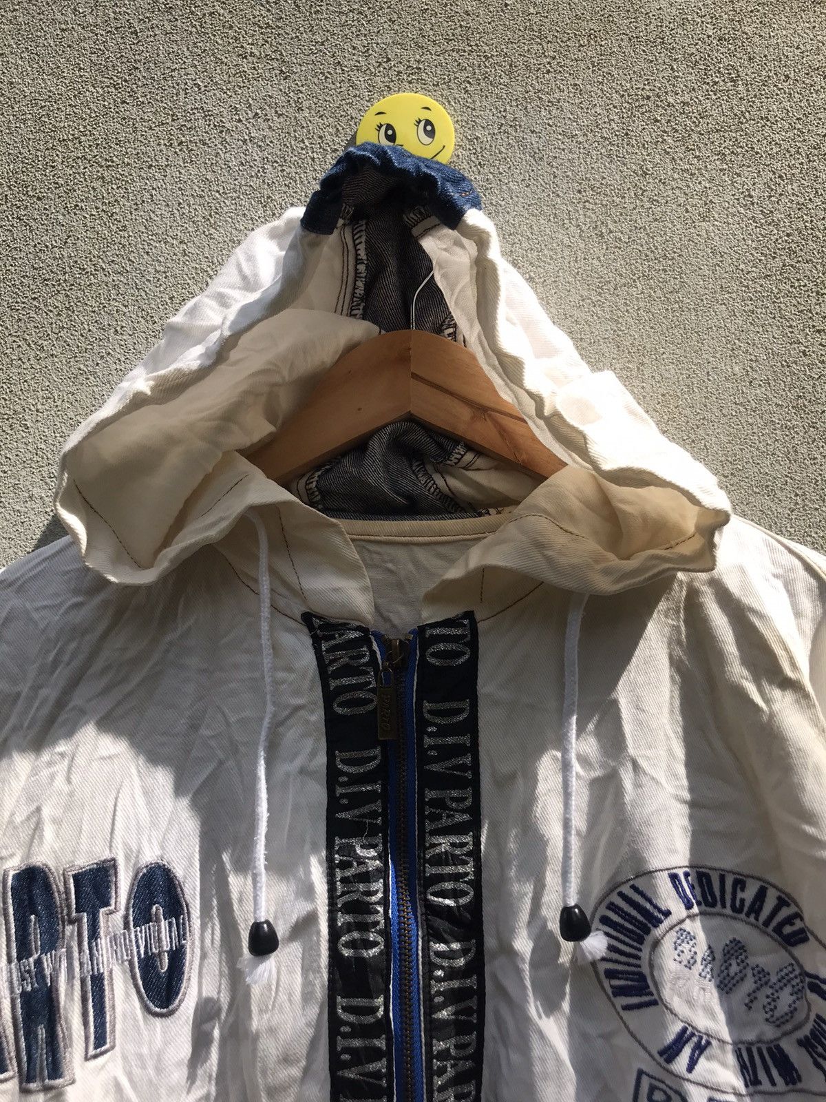 Japanese Brand × Other × Vintage ❗️RARE!! Parto Full Print Embroidered Logo Zipper Jacket❗️ Size US L / EU 52-54 / 3 - 4 Thumbnail