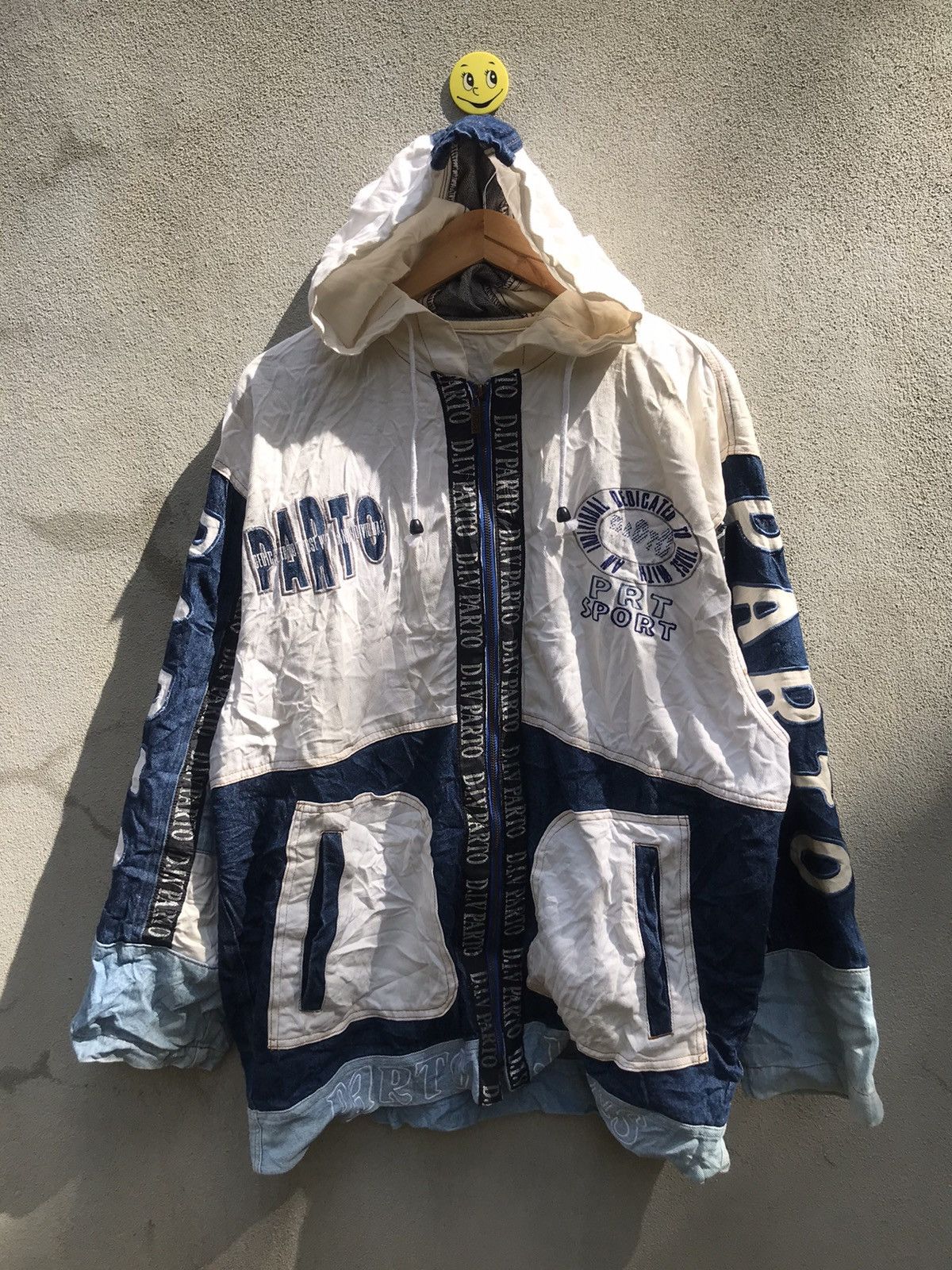 Japanese Brand × Other × Vintage ❗️RARE!! Parto Full Print Embroidered Logo Zipper Jacket❗️ Size US L / EU 52-54 / 3 - 1 Thumbnail