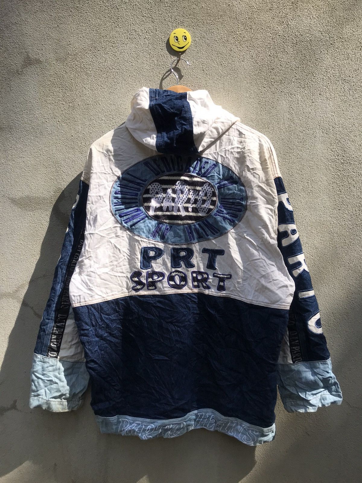 Japanese Brand × Other × Vintage ❗️RARE!! Parto Full Print Embroidered Logo Zipper Jacket❗️ Size US L / EU 52-54 / 3 - 3 Thumbnail