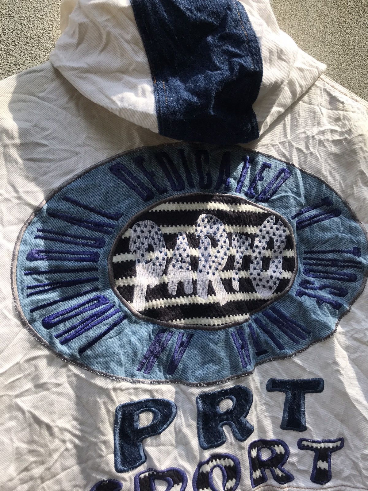 Japanese Brand × Other × Vintage ❗️RARE!! Parto Full Print Embroidered Logo Zipper Jacket❗️ Size US L / EU 52-54 / 3 - 10 Thumbnail