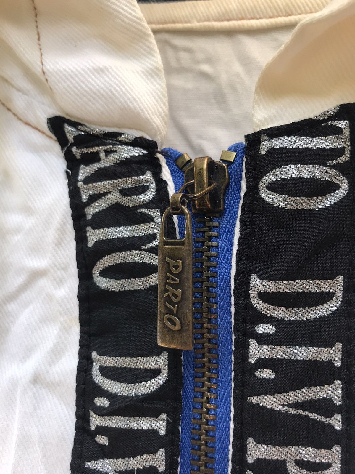 Japanese Brand × Other × Vintage ❗️RARE!! Parto Full Print Embroidered Logo Zipper Jacket❗️ Size US L / EU 52-54 / 3 - 5 Thumbnail