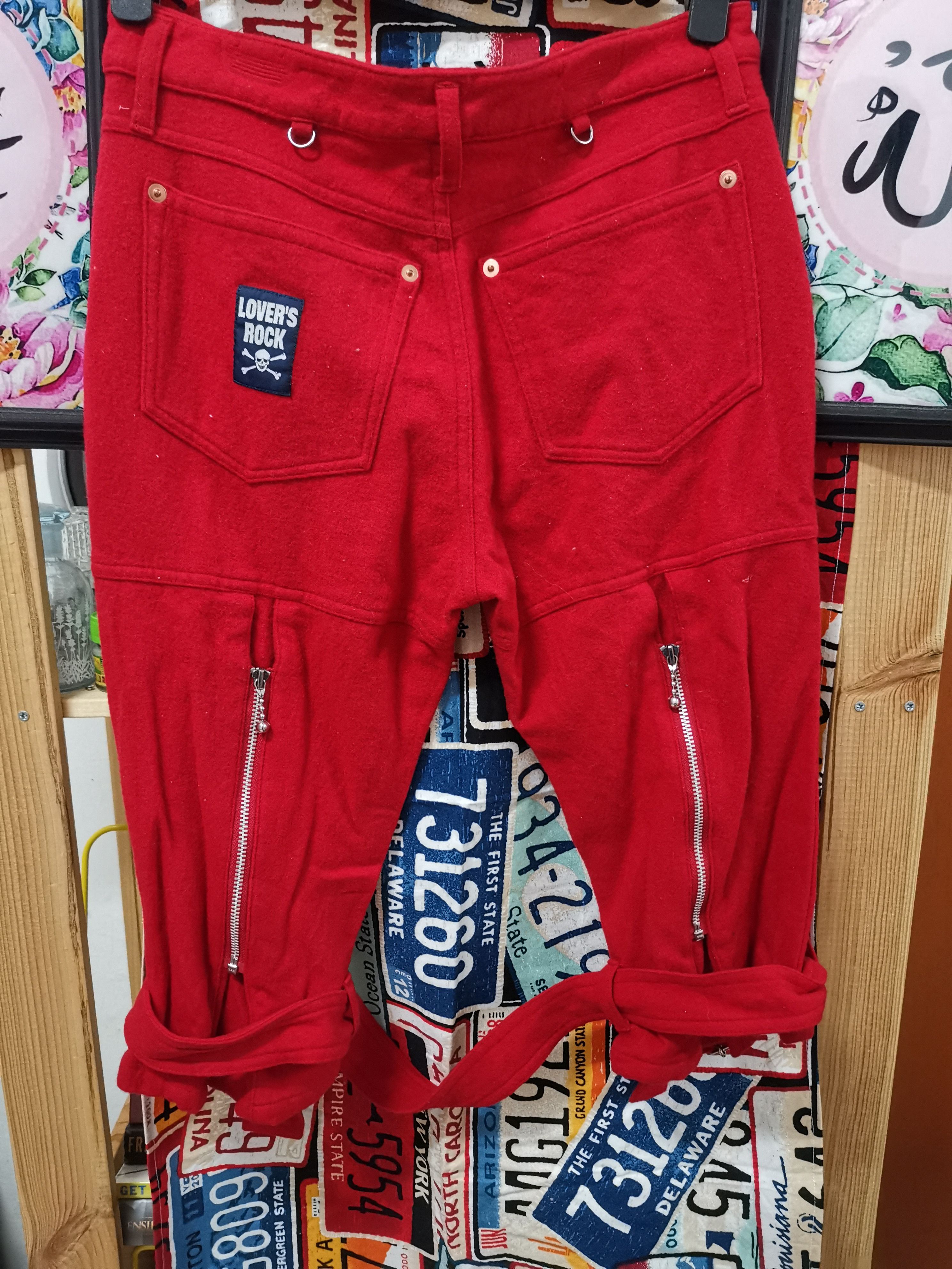 Japanese Brand Super Lovers Wool Blend Bondage Cropped Pants Size US 27 - 2 Thumbnail