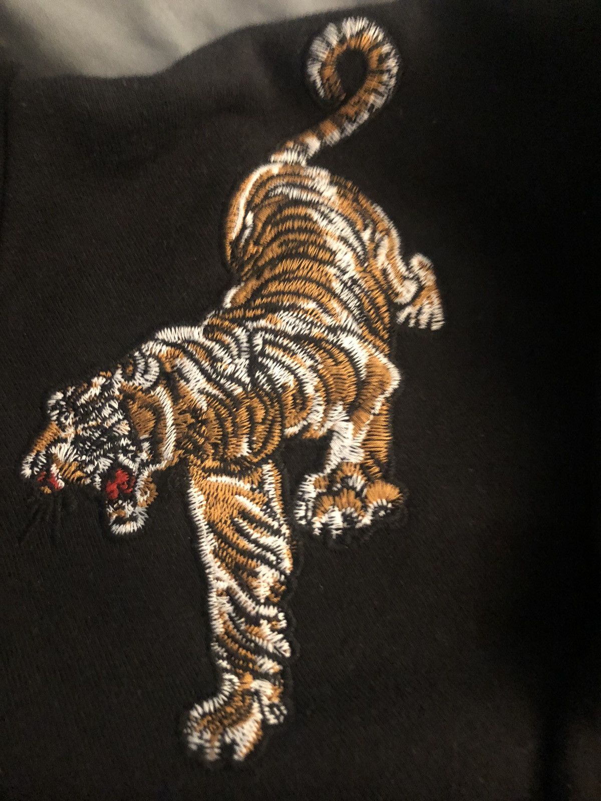 Zara Zara Tiger Embroidered Hoodie Grailed
