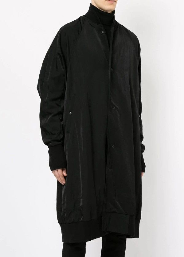 Julius Julius black textured nylon twill oversized coat Size US M / EU 48-50 / 2 - 2 Thumbnail