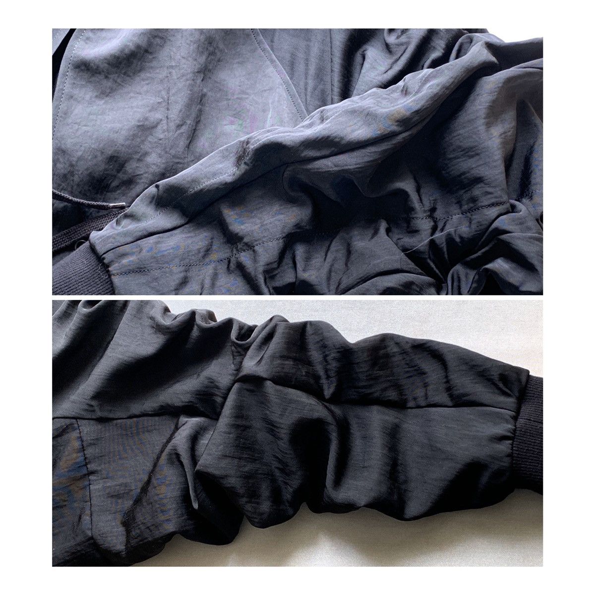 Julius Julius black textured nylon twill oversized coat Size US M / EU 48-50 / 2 - 9 Thumbnail