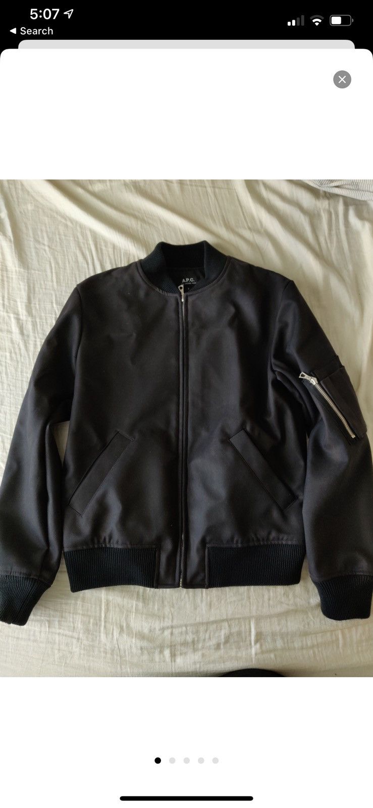 A.P.C. A.P.C Bomber Jacket, Black Size US S / EU 44-46 / 1 - 1 Thumbnail