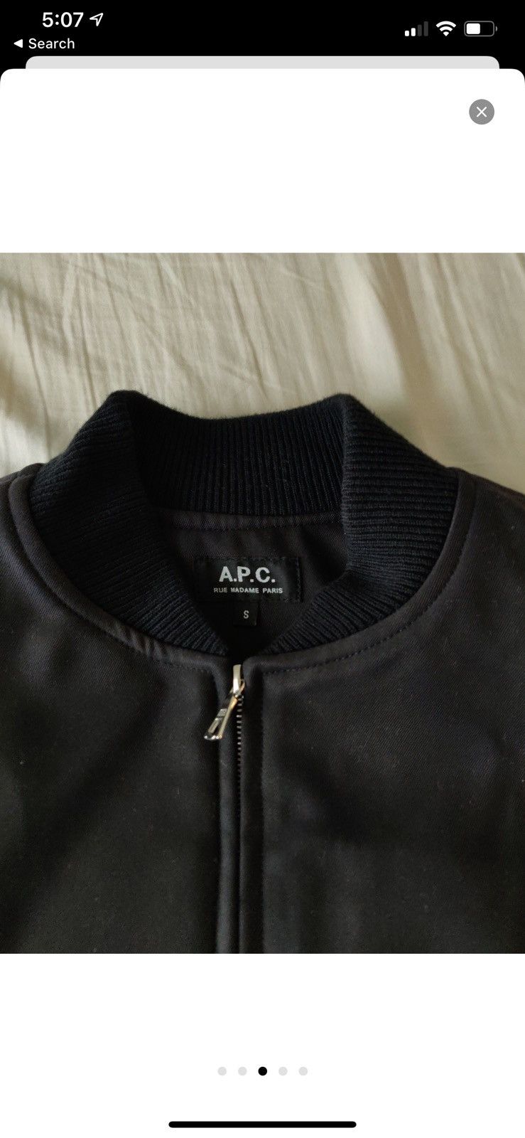 A.P.C. A.P.C Bomber Jacket, Black Size US S / EU 44-46 / 1 - 3 Thumbnail