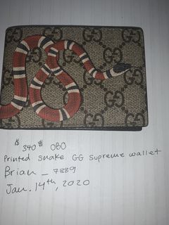 Gucci Authentic Gucci Snake Wallet | Grailed