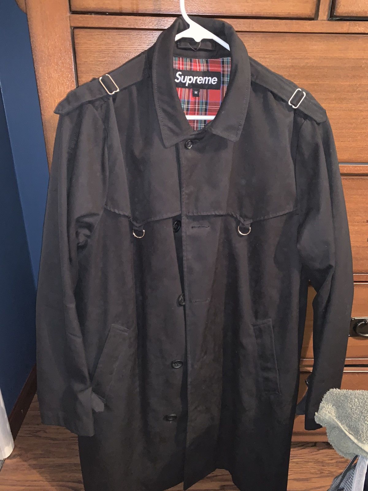 Supreme d ring trench on sale coat