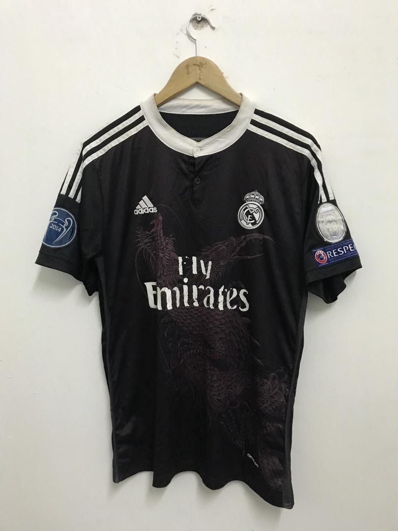 Adidas - Real Madrid x Yohji Yamamoto “Dragon” Black Jersey Shirt