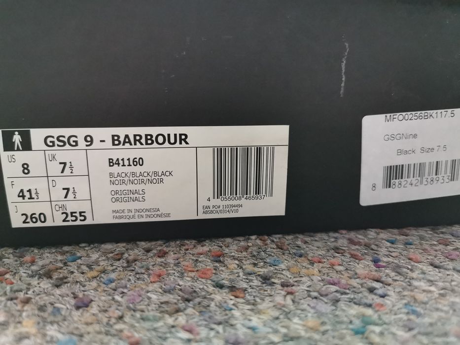 Adidas gsg9 clearance barbour